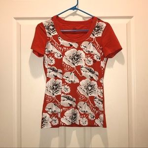 Tory Burch screenprint floral tee